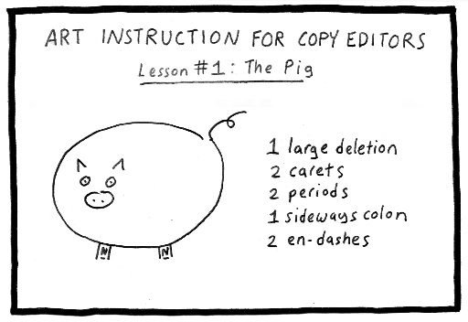 art instruction for copyeditors