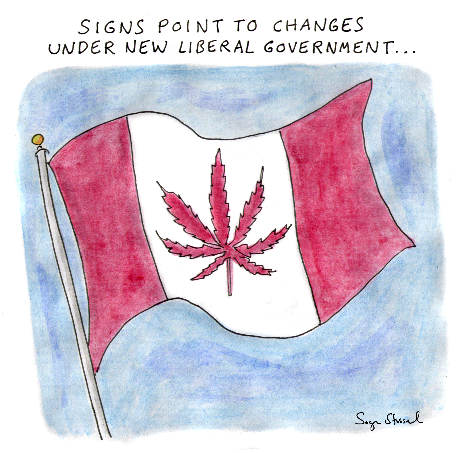 justin trudeau, canadian election, legalize marijuana, sunny ways, liberal, harper, father, boxing, cartoon