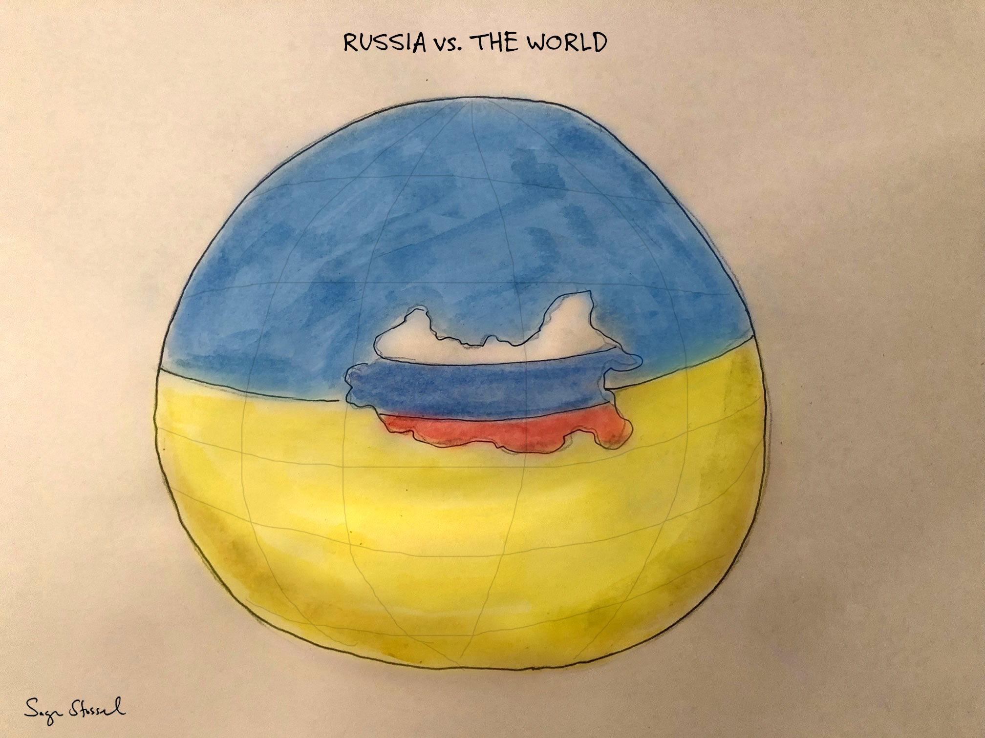 ukraine, russia, vladimir putin, aggression, bully, zelensky, war, cartoon, sage stossel